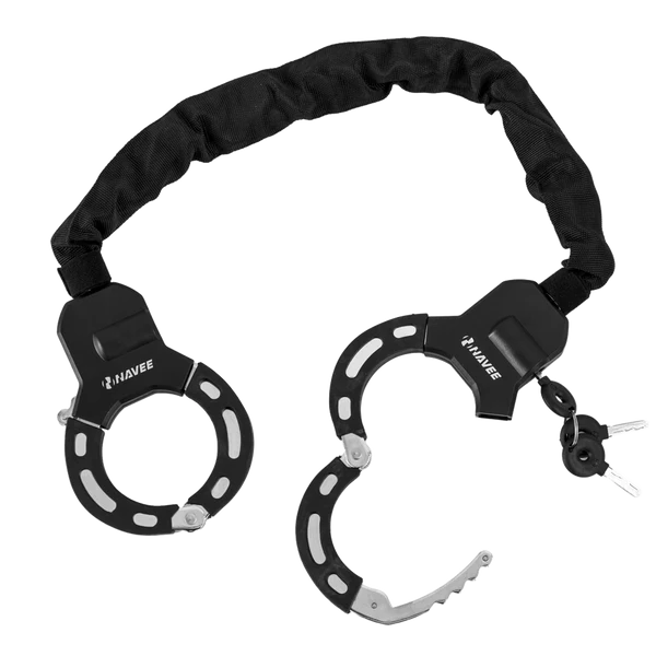 NAVEEHandcuffChainLock-2 Catena antifurto a manette NAVEE